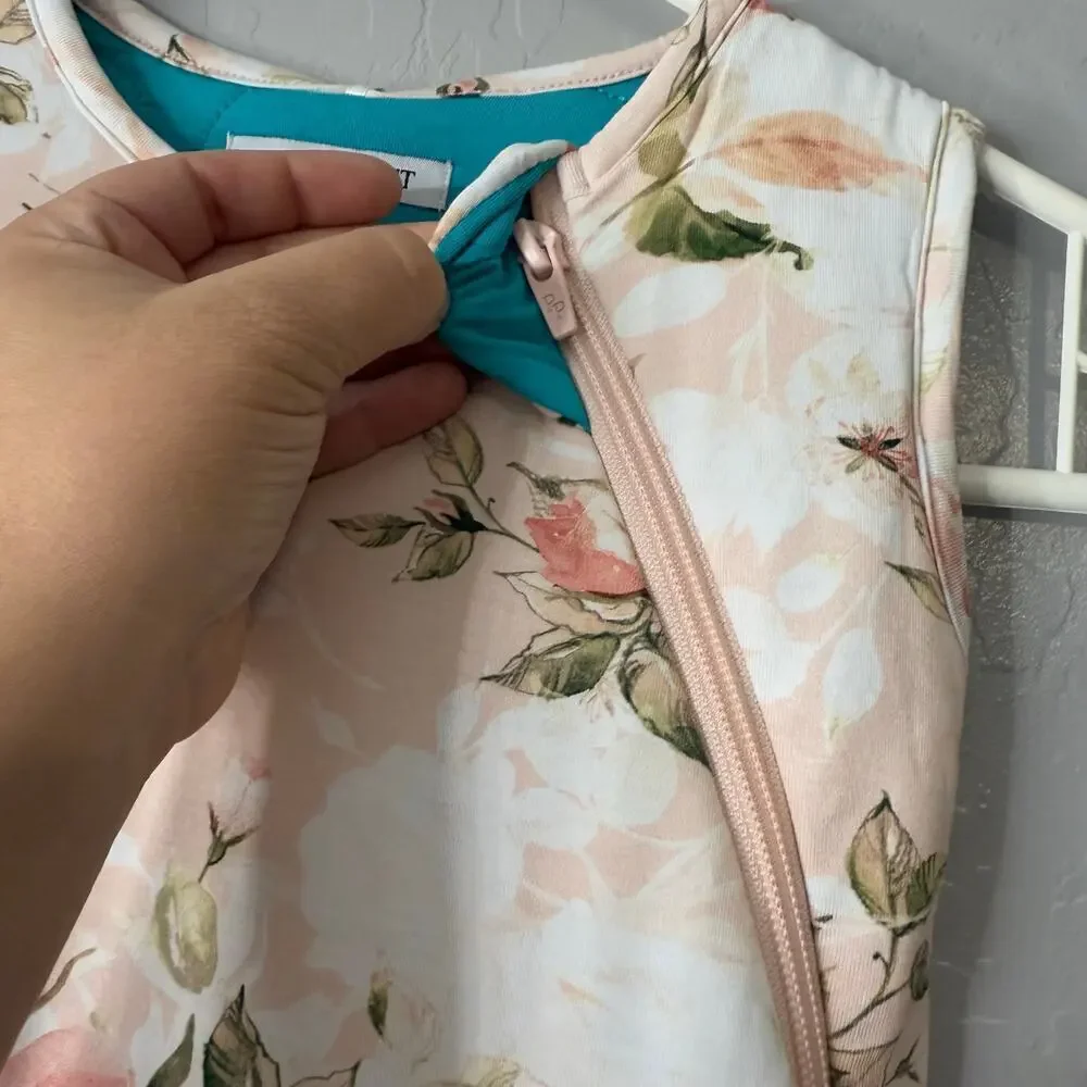Posh Peanut Sleep Sack, Vintage Pink Rose, 6-18M 1.0 TOG